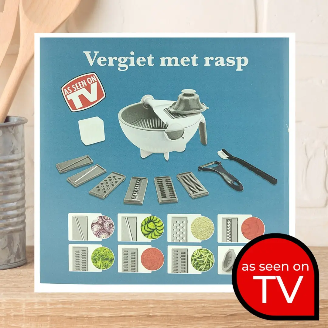 Toppers van TV Multifunctioneel Anti-Slip RVS Vergiet met Rasp