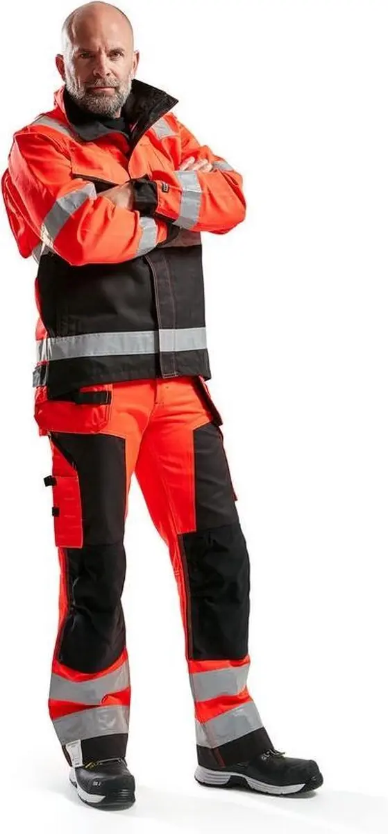 Blåkläder High Vis Jas Klasse 3 XXL - Rood/Zwart