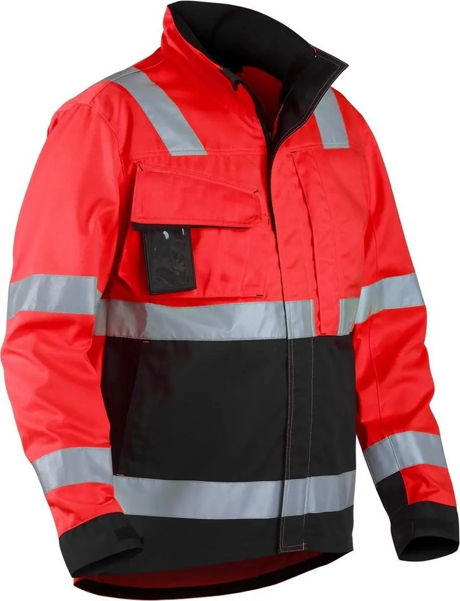 Blåkläder High Vis Jas Klasse 3 XXL - Rood/Zwart - afbeelding 6 van 6