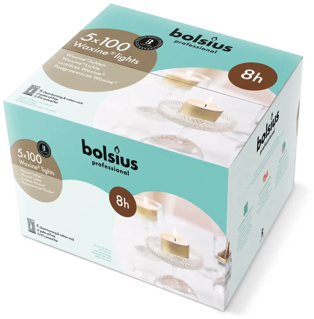 Bolsius Professional Witte Waxinelichtjes 8 uur
