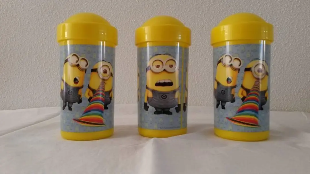 Minions Beker met Deksel 200ml - Blauw - afbeelding 2 van 2