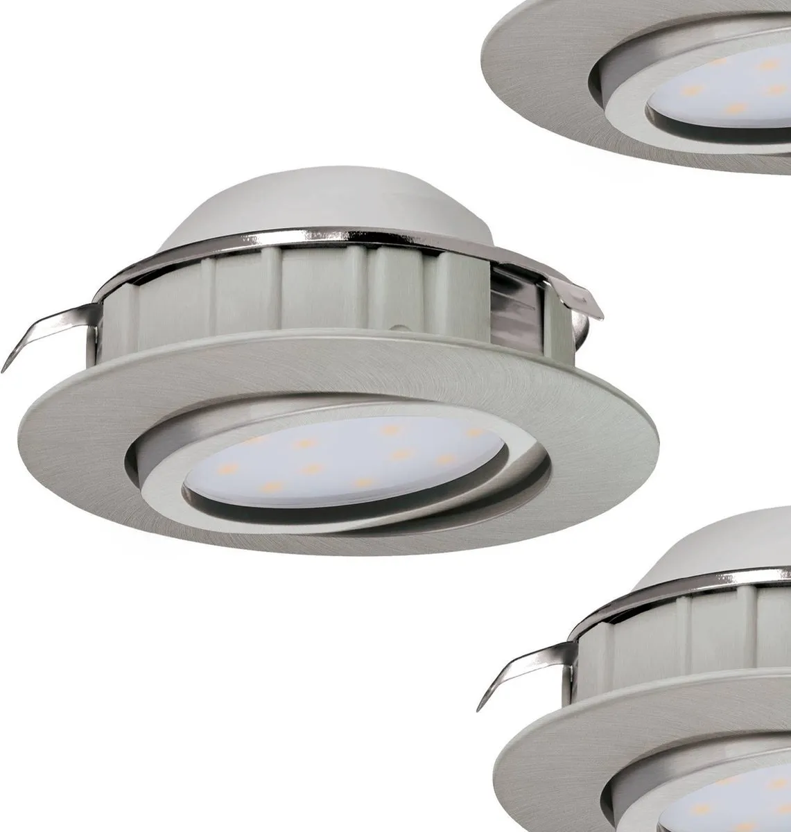 Eglo Pineda Inbouwarmatuur 3 Lichtpunten Nikkel-Mat