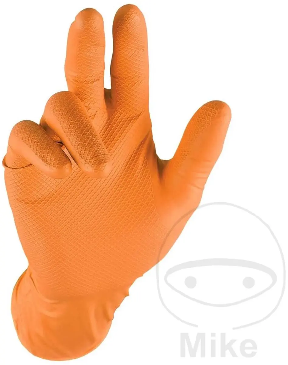 Oxxa X-Grippaz Pro 44-550 Handschoenen - XL - 50 Stuks - Nitril - Oranje