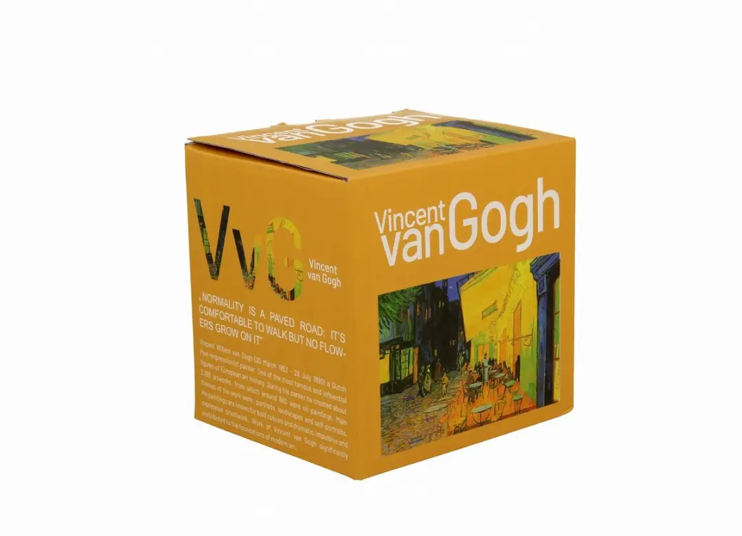Duo Mok 'Terrace at Night' Van Gogh - Porselein 360ml - Multicolor