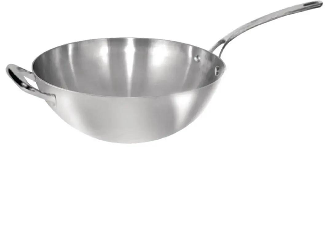 Vogue Triwall Wok Y261 - 31cm - 4.8L - Grijs