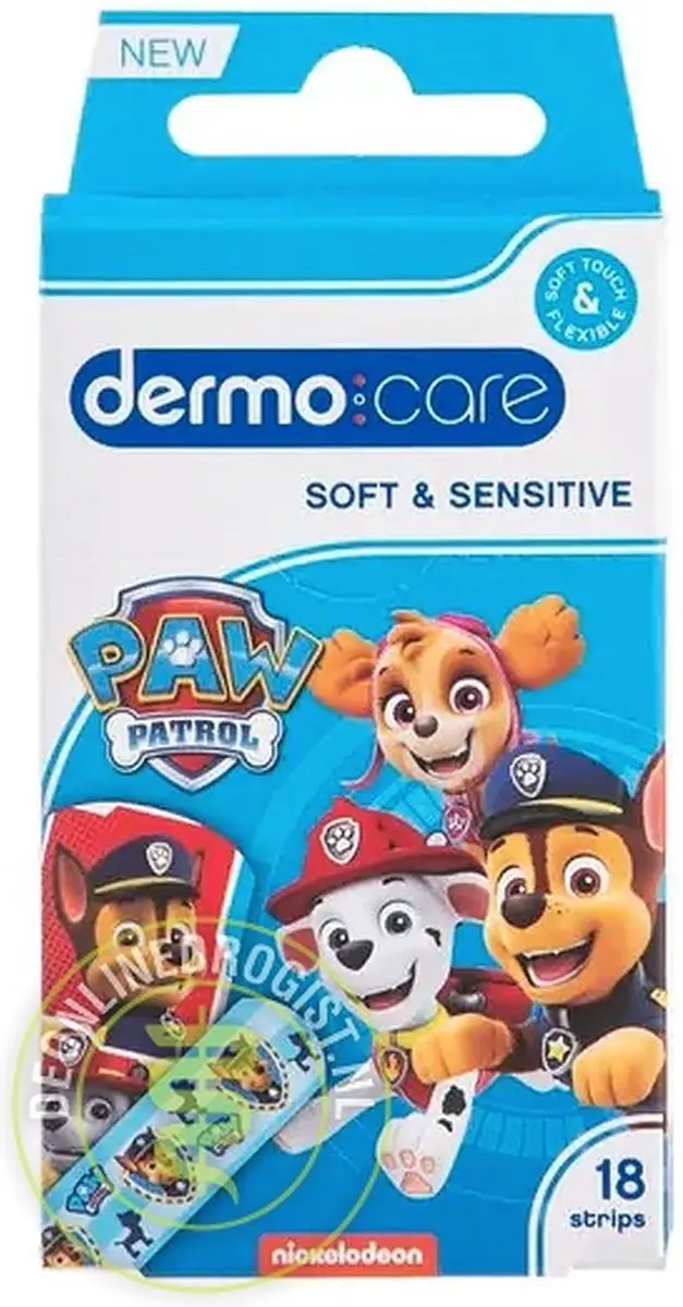 Dermo Care Paw Patrol Pleisters - 18 Stuks