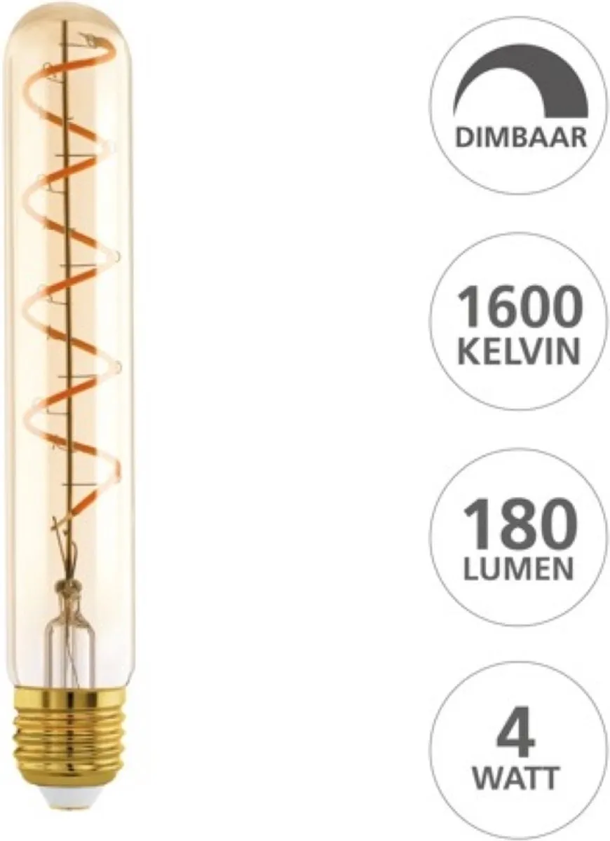 Eglo LED Lamp E27 T30 Amber 1600K