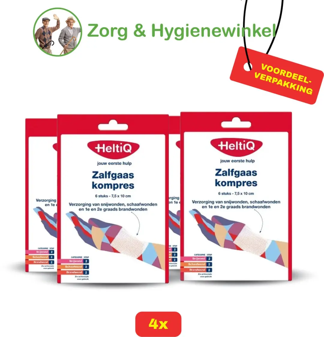 Heltiq Zalfgaaskompres 7,5x10cm