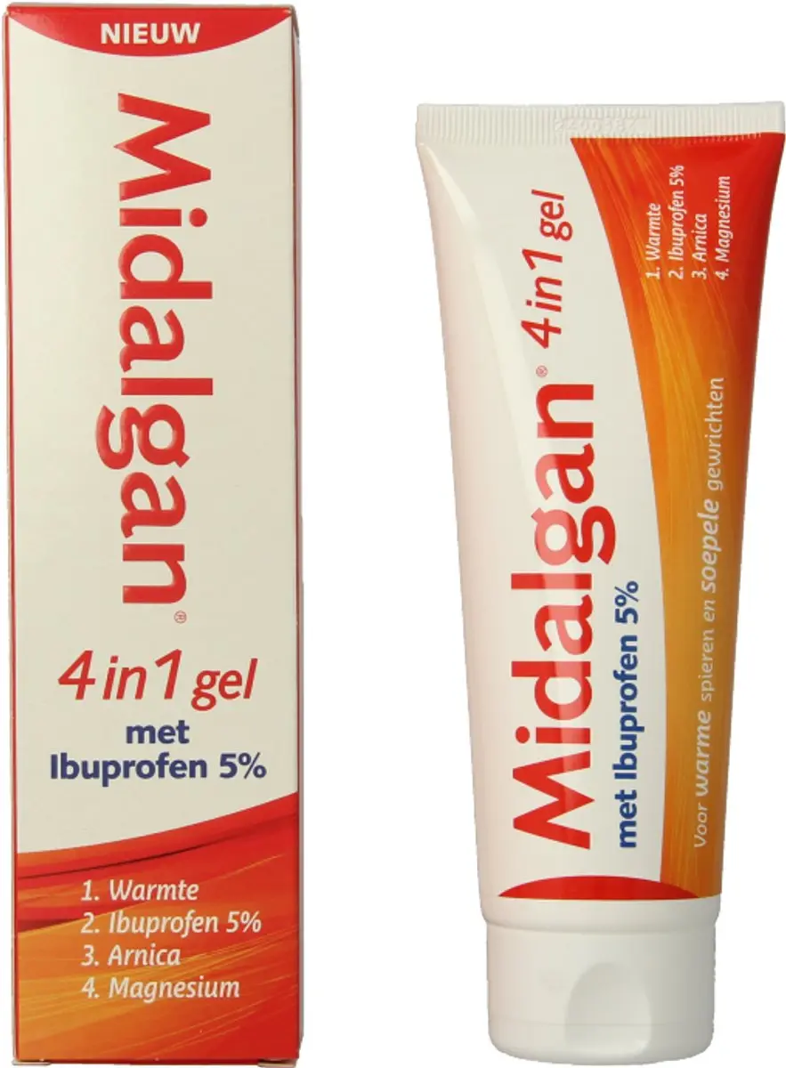 Midalgan Ibuprofen 4-in-1 Gel 100g - afbeelding 6 van 6