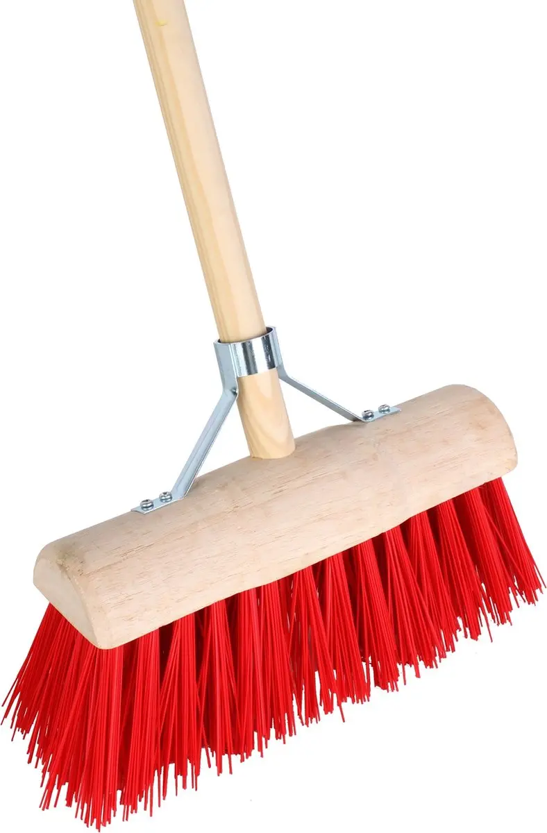 Talen Tools Halfrond Bezems Rood 31cm