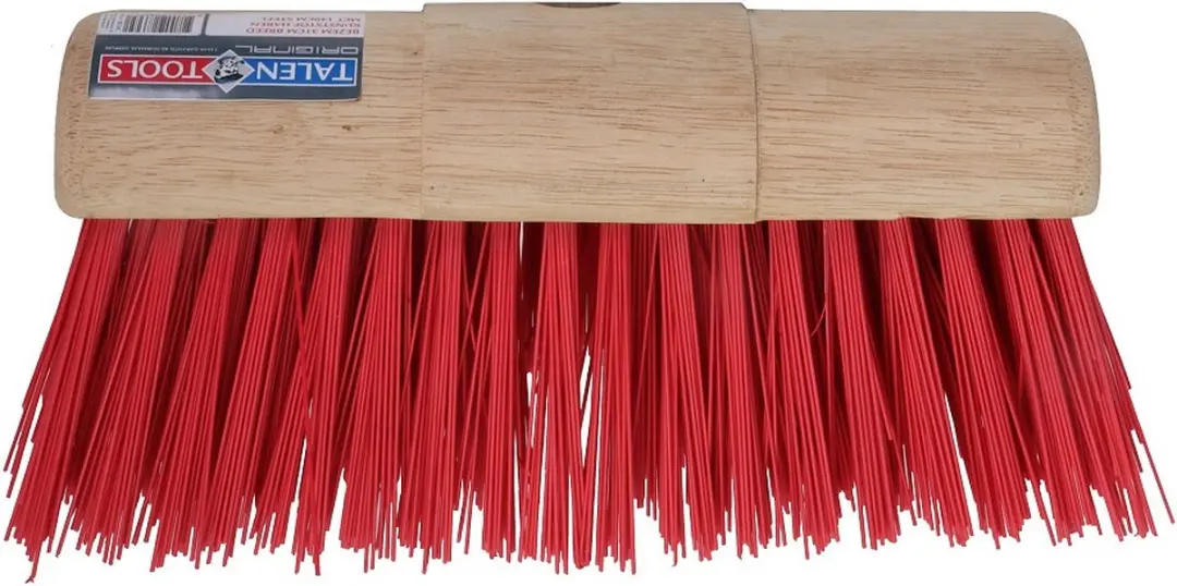 Talen Tools Halfrond Bezems Rood 31cm