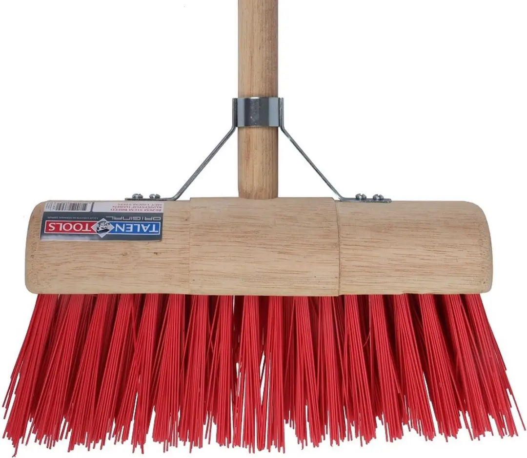 Talen Tools Halfrond Bezems Rood 31cm