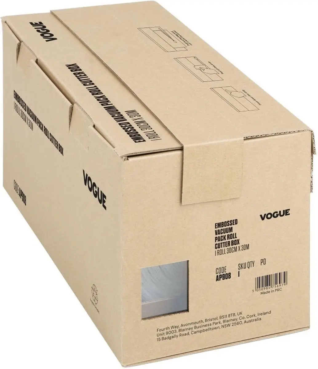 Vogue Vacuümverpakkingsrol AP908 300mm - Snijbox