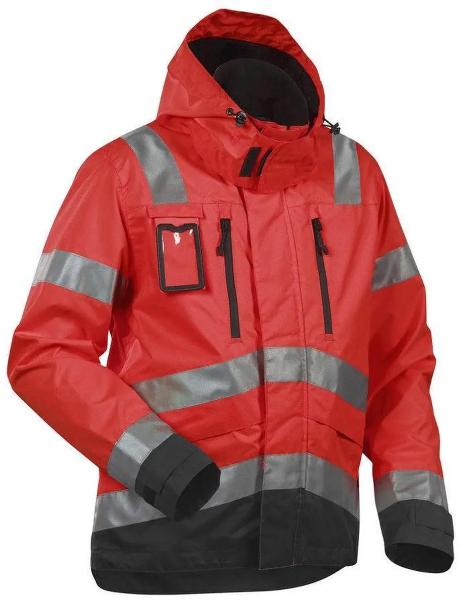 Blåkläder 4837-1977 Jack Ongevoerd High Vis Rood/Zwart - 4XL