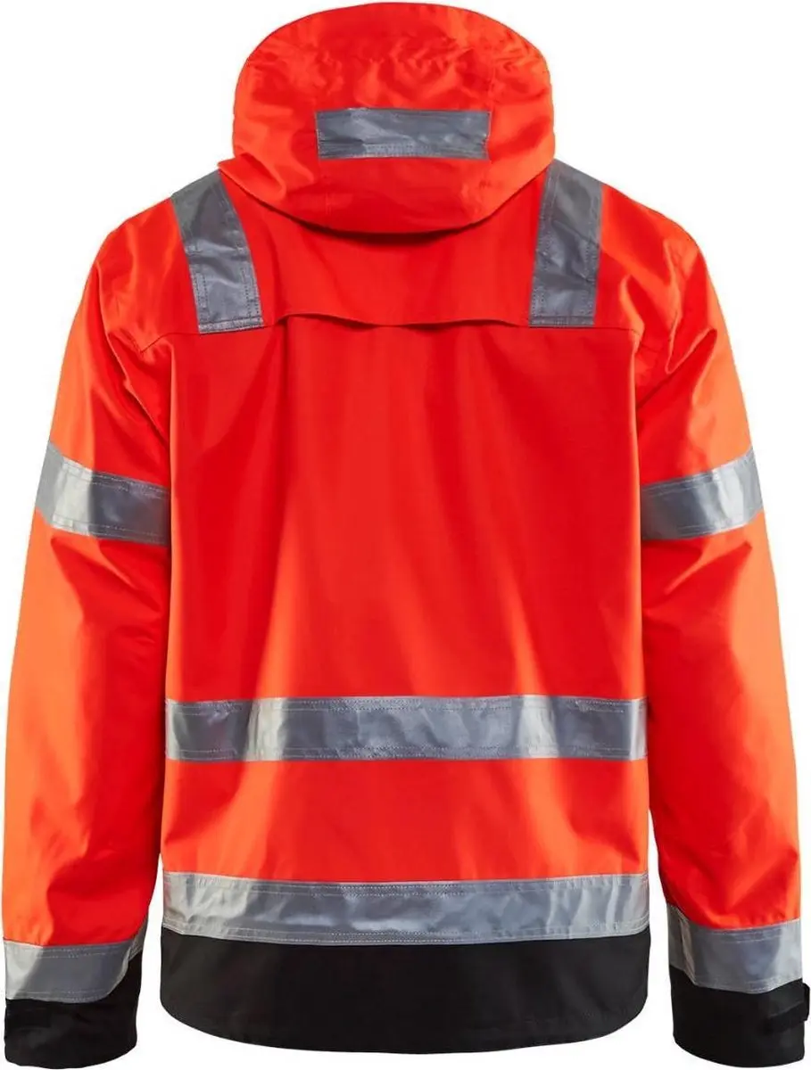 Blåkläder 4837-1977 Jack Ongevoerd High Vis Rood/Zwart - 4XL