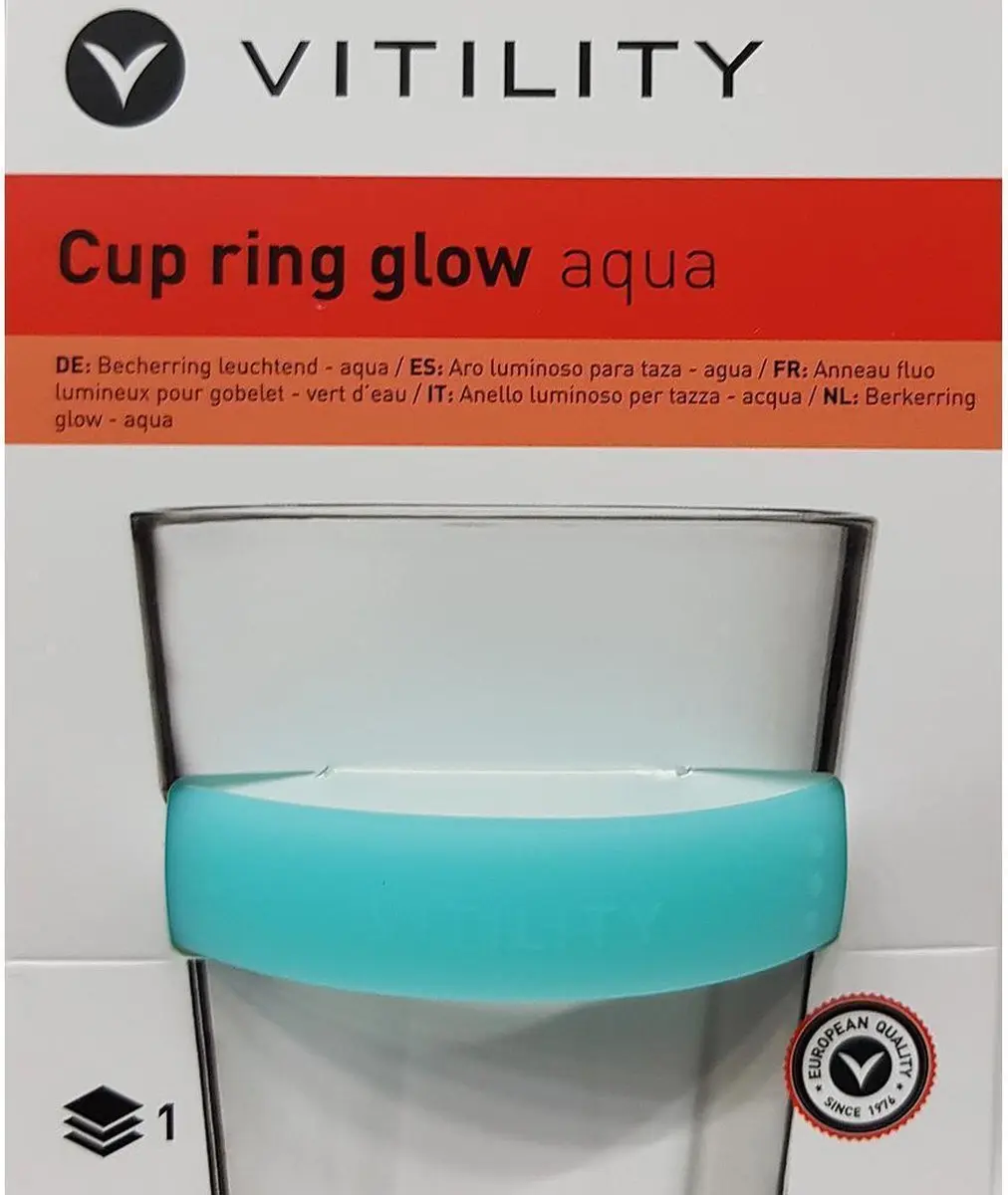 Vitility Cup Ring Glow Aqua - Wit