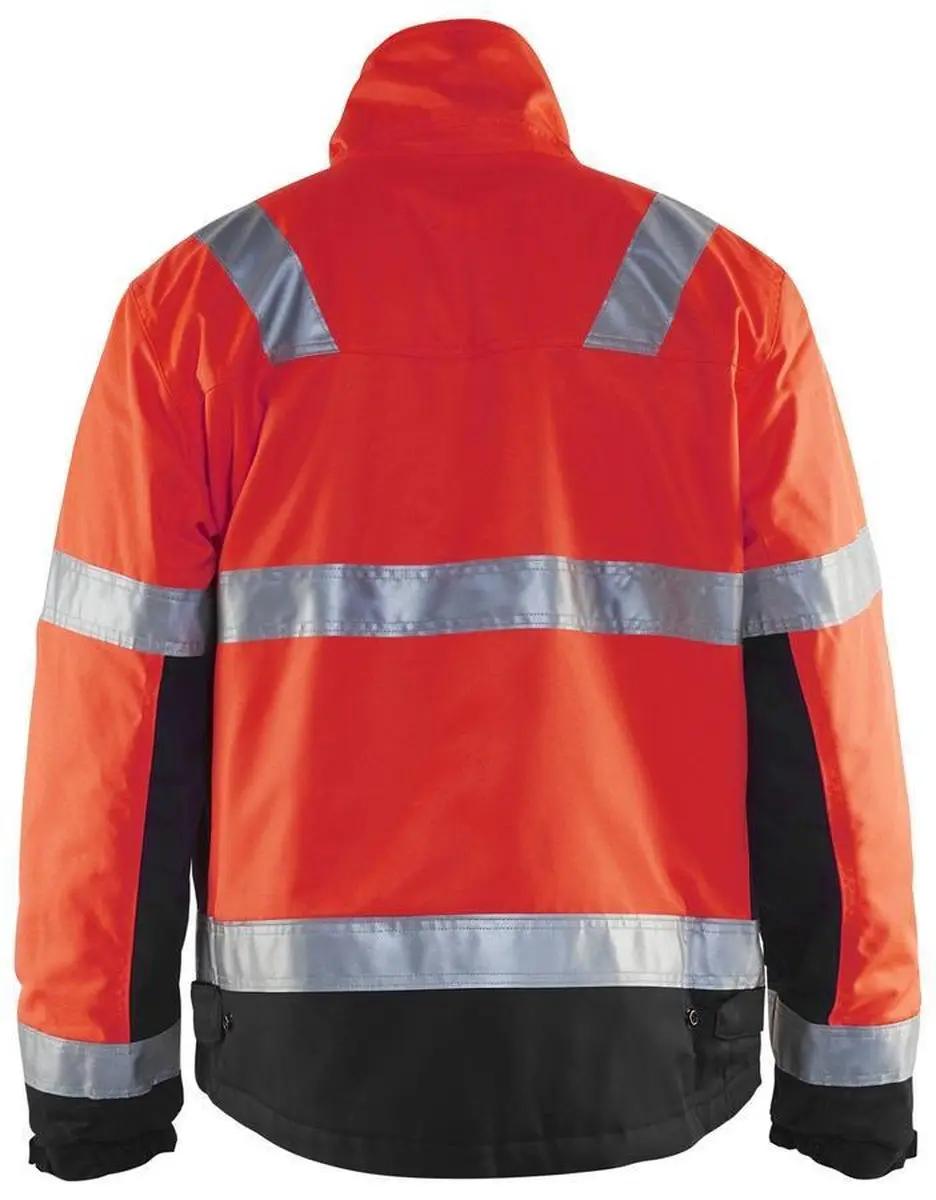 Blåkläder 4862-1811 Winterjas - High Vis Rood/Zwart - Maat L