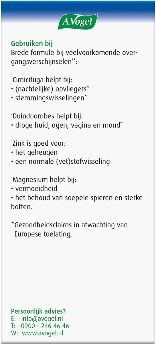 A.Vogel Famosan Overgang Totaal 60 tabletten