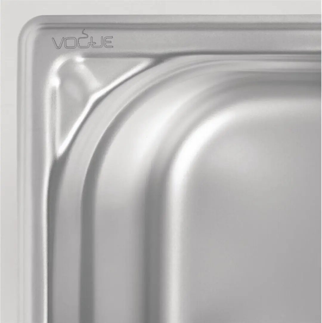 Vogue RVS GN 1/6 Bak 100mm - Grijs