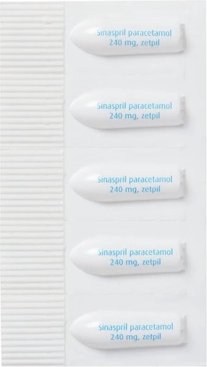 Sinaspril Paracetamol Zetpil 240mg - 10 Stuks