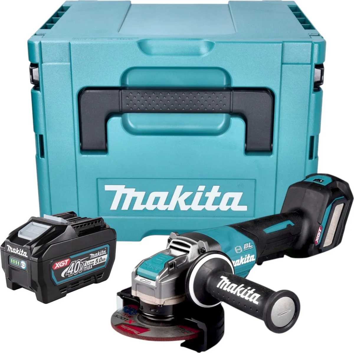 Makita GA 044 GT101 Accu Haakse Slijper 125mm X-LOCK Brushless
