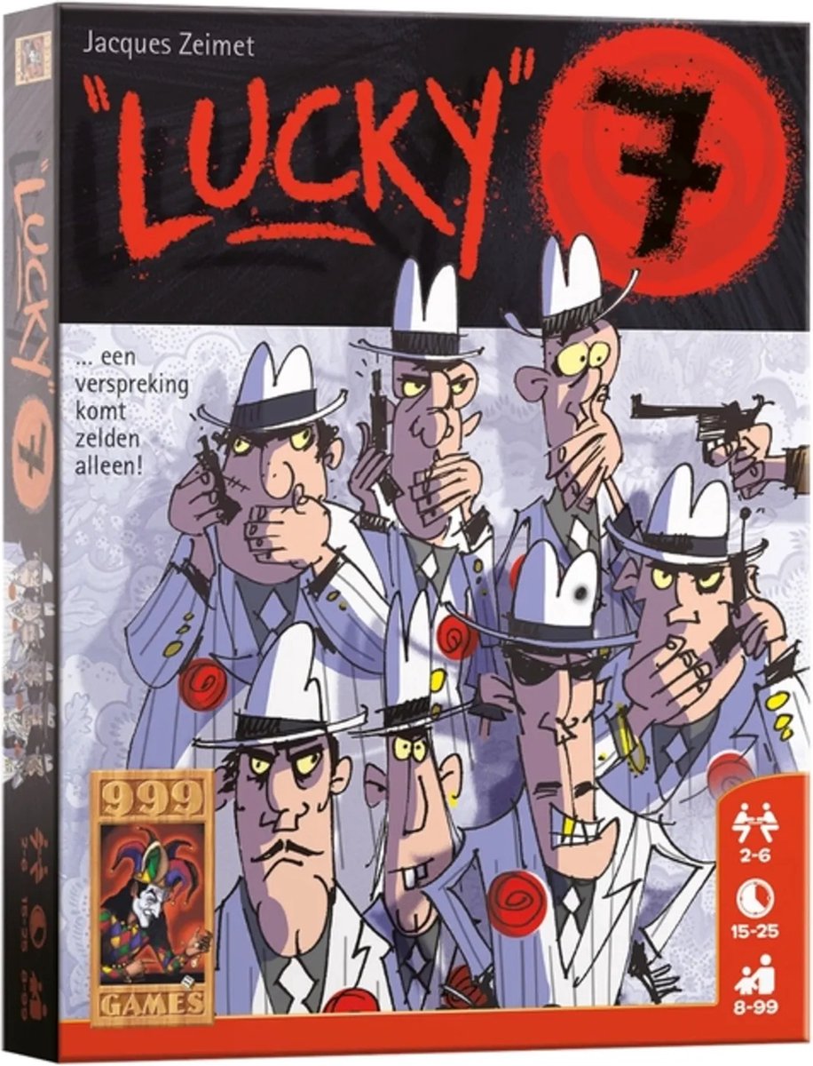 999 Games - Lucky 7 - Kaartspel - Communicatief spel voor het hele gezin