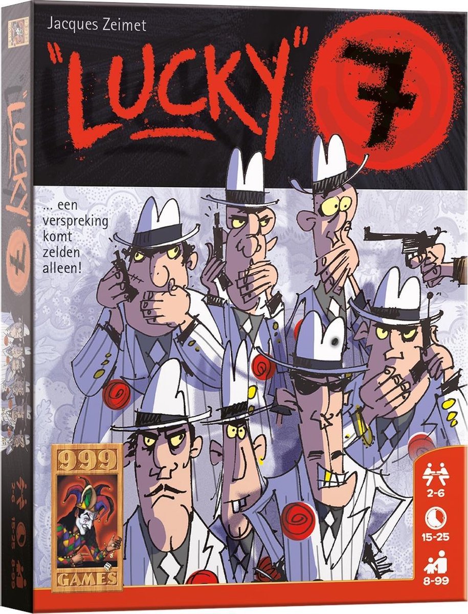 999 Games - Lucky 7 - Kaartspel - Communicatief spel voor het hele gezin