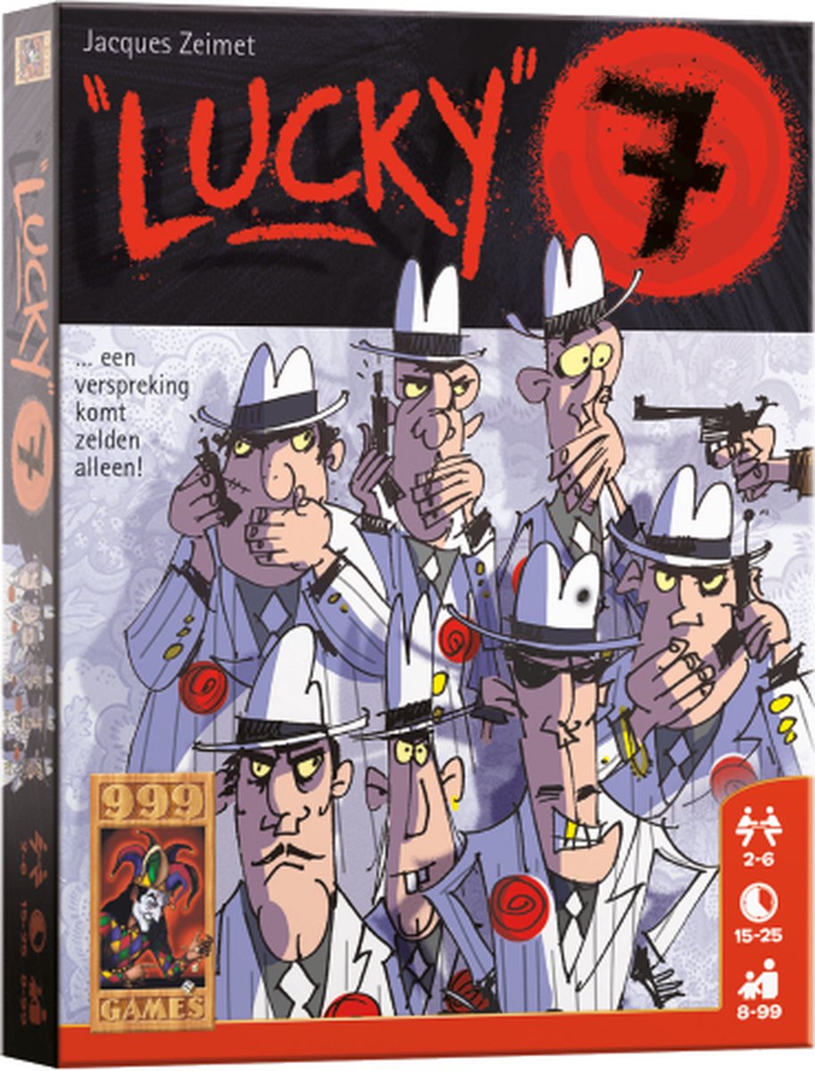 999 Games - Lucky 7 - Kaartspel - Communicatief spel voor het hele gezin