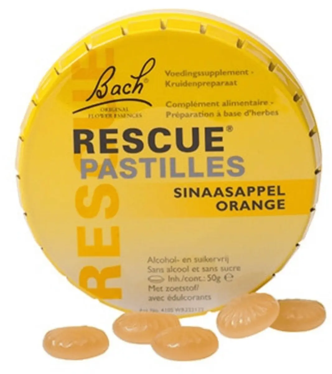 Bach Rescue Pastilles - 50g - Sinaasappel