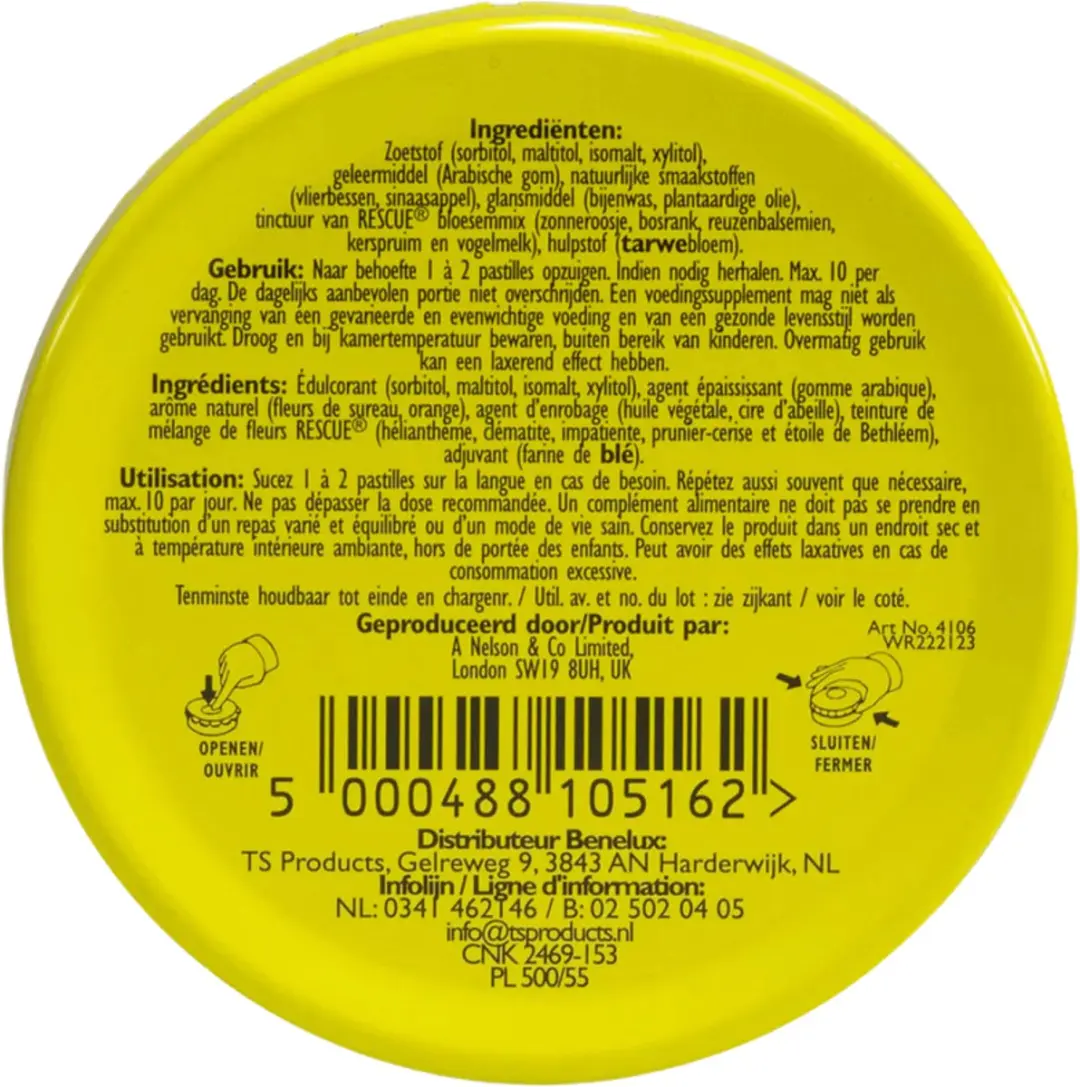Bach Rescue Pastilles - 50g - Sinaasappel