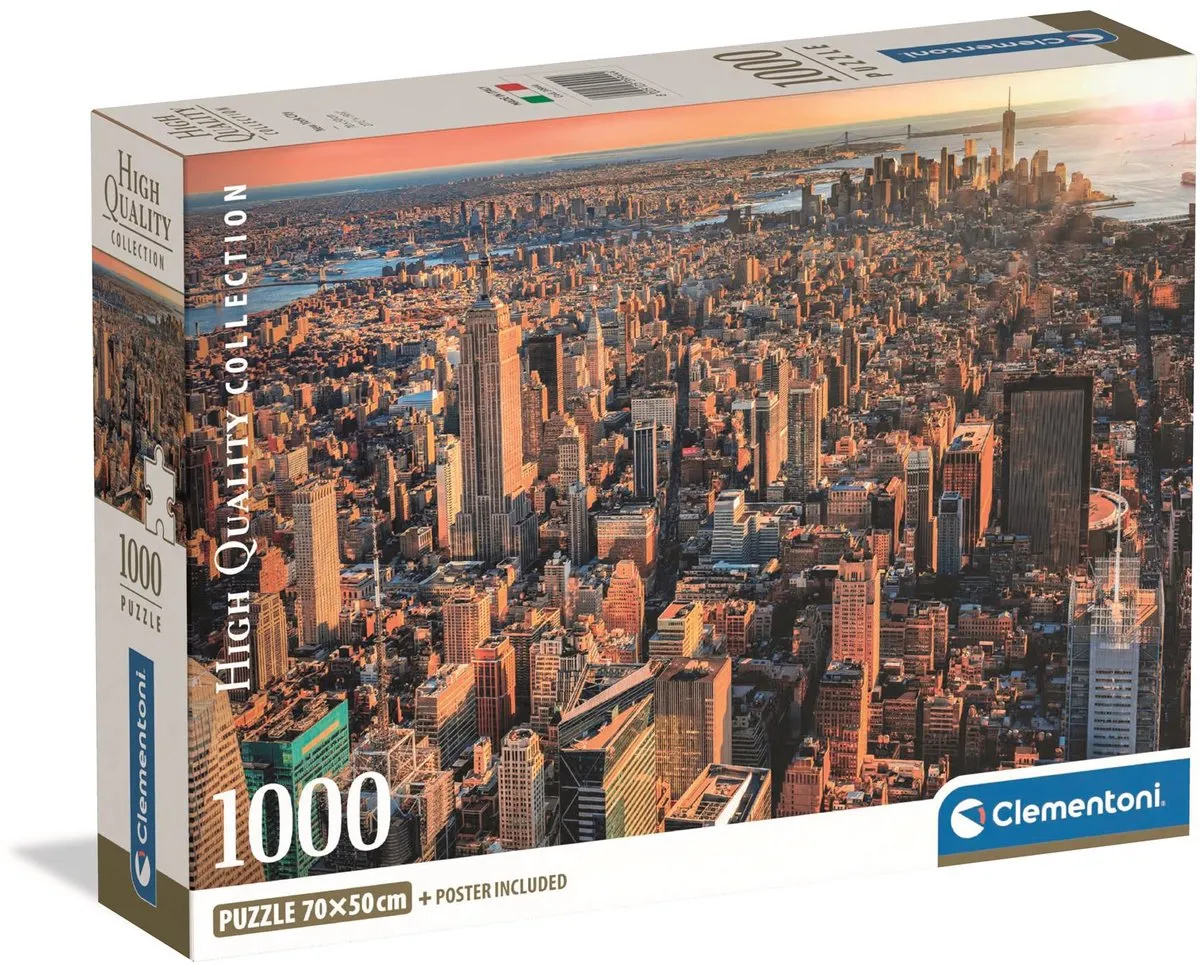 Clementoni New York City Puzzel 1000 Stuks - Multikleur