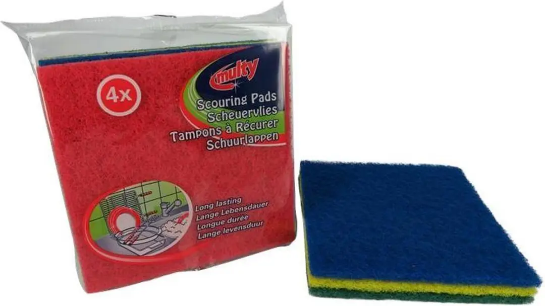 Multy Schuurlapjes 4 Stuks - Assorti