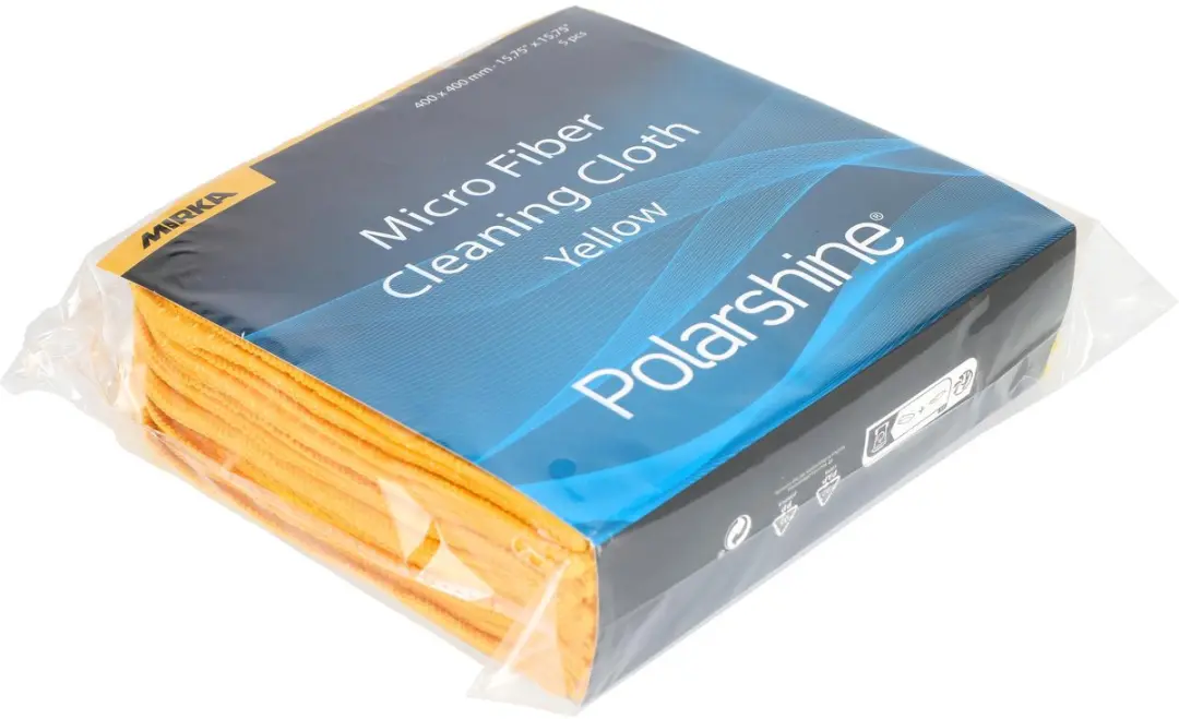 Mirka Polarshine Marine Microvezeldoek Geel - 400x400mm - 5 Stuks