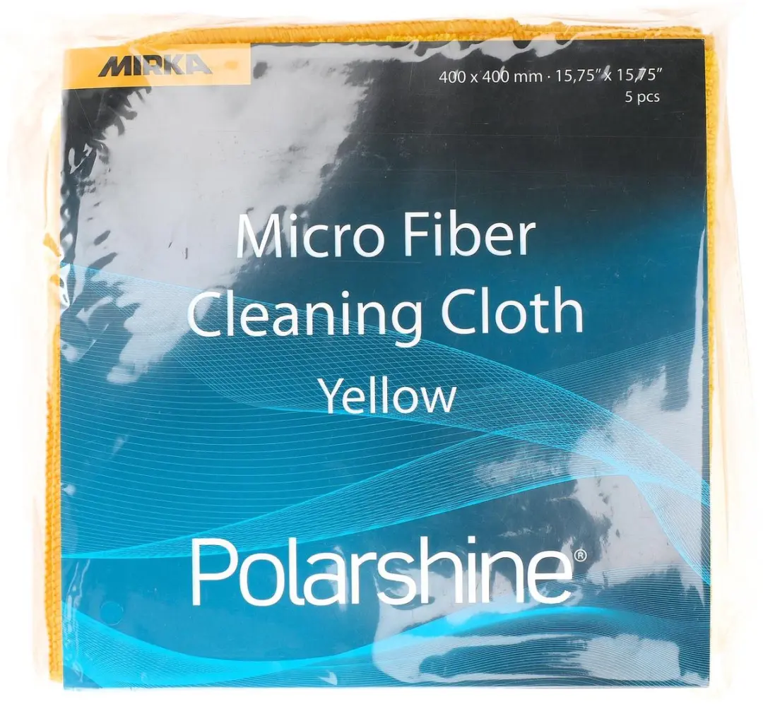 Mirka Polarshine Marine Microvezeldoek Geel - 400x400mm - 5 Stuks
