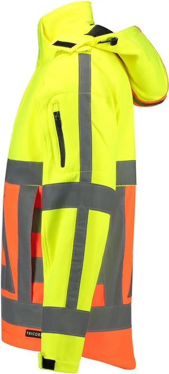 Tricorp Soft Shell Jack Verkeersregelaar 403002 - XXL - Fluor Geel/Orange