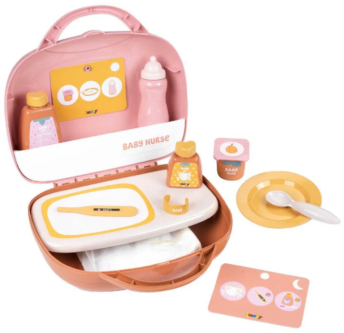 Smoby Baby Nurse Poppenverzorgingskoffer - 13-delig Multicolor