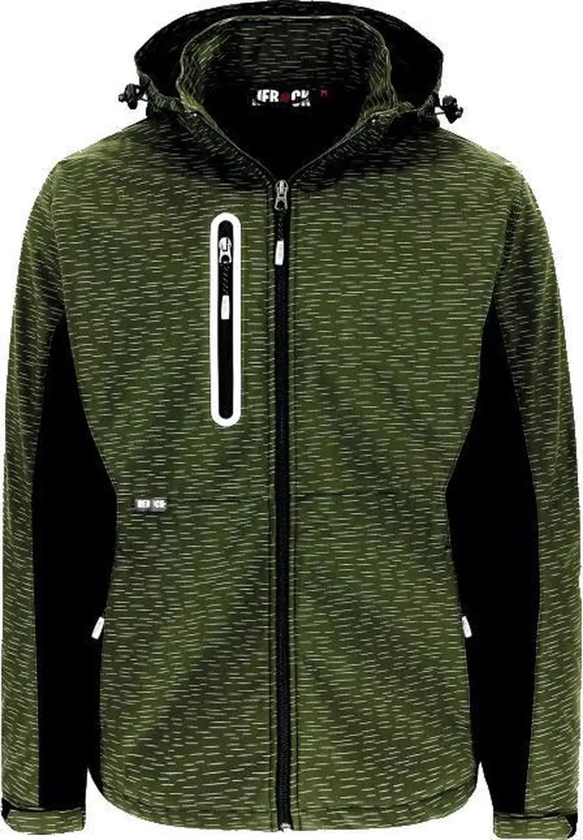 Herock Flexor Softshell Jas XS - Khaki/Zwart