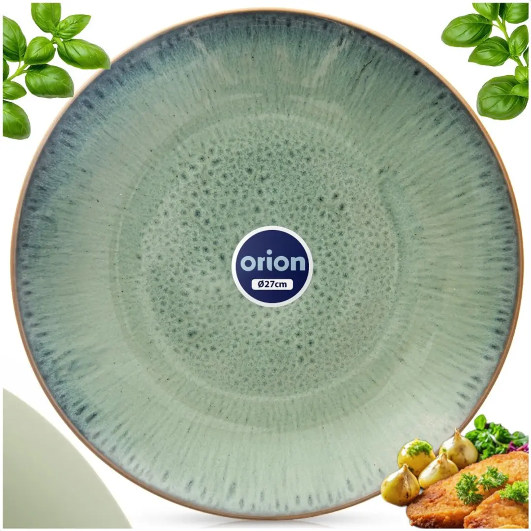 Orion Glaze Groene Keramische Plattebord 27cm