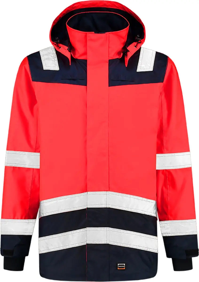 Tricorp Parka High Vis Bicolor - Rood/Ink - L