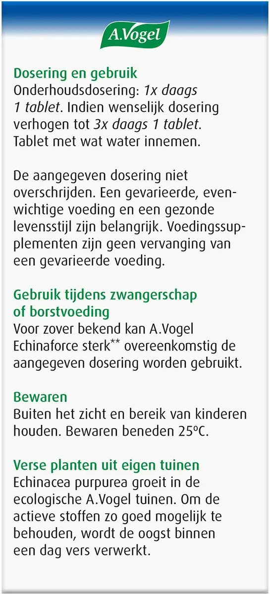 A.Vogel Echinaforce Sterk Tabletten 60 Stuks