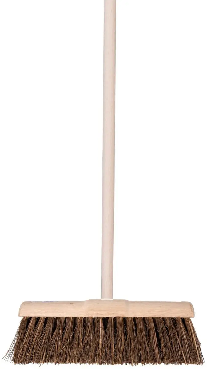 Talen Tools Straatbezem Natuurvezels 45cm - Houten steel 130cm