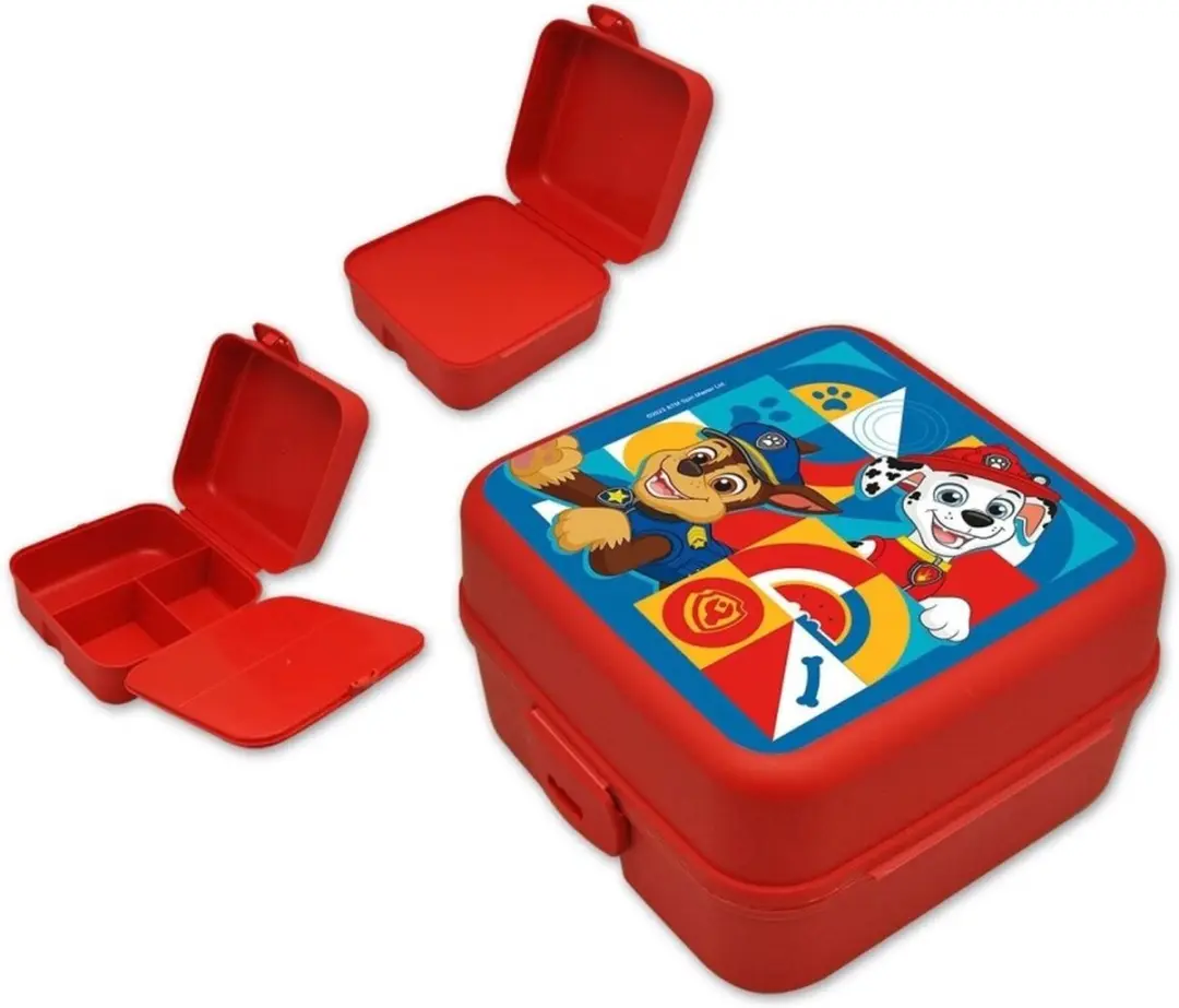 PAW Patrol Lunchbox - Rood - 1.5L - 4 Vakken