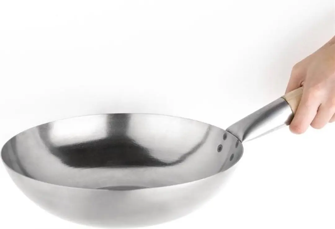 Vogue K296 Zachte Stalen Wok 33cm - Gas