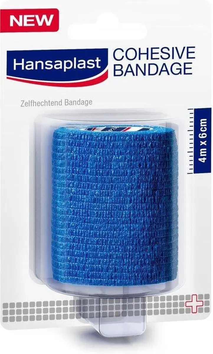 Hansaplast Cohesieve Bandage 4m - Blauw - afbeelding 6 van 6