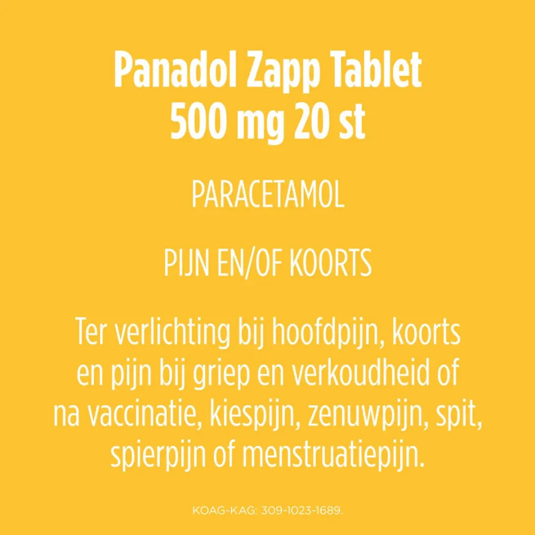 Panadol Zapp 500mg - 40 Tabletten