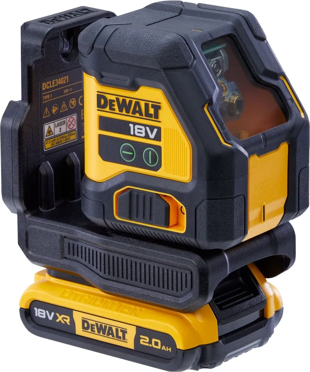 DeWalt DCLE34021D1 Accu Kruislijnlaser Groen 18V XR - afbeelding 6 van 6