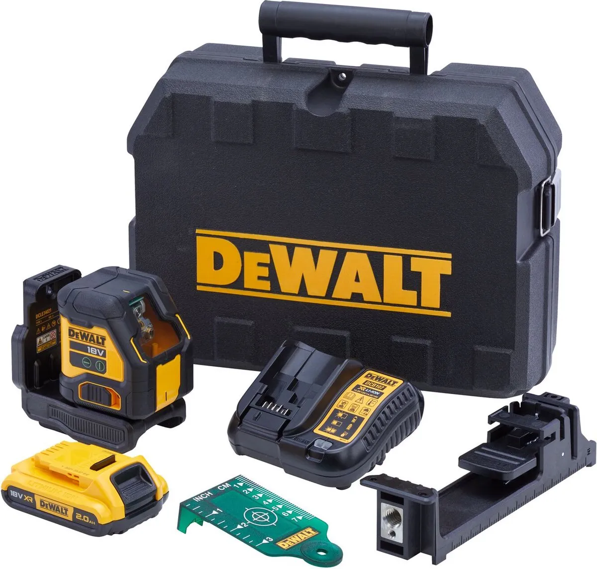 DeWalt DCLE34021D1 Accu Kruislijnlaser Groen 18V XR
