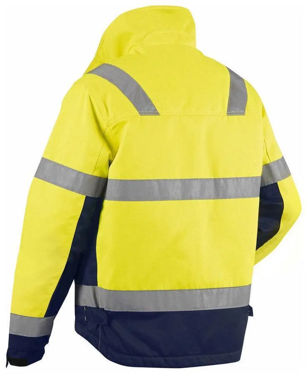 Blåkläder Winterjas High Vis Mt M - Geel/Marineblauw