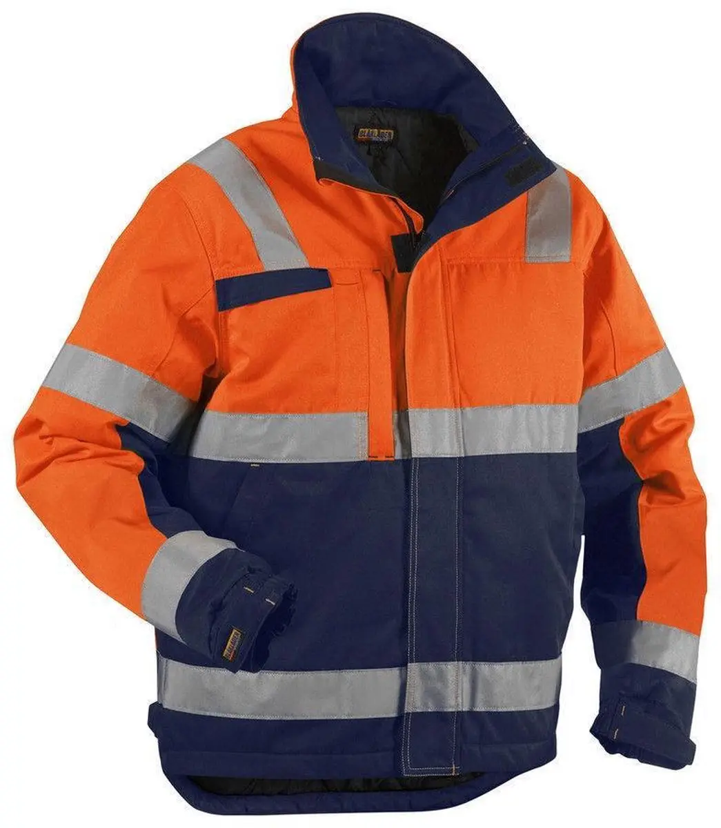 Blåkläder 4862-1811 Winterjas - High Vis Oranje/Marineblauw S