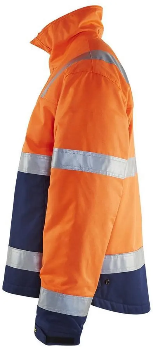 Blåkläder 4862-1811 Winterjas - High Vis Oranje/Marineblauw S